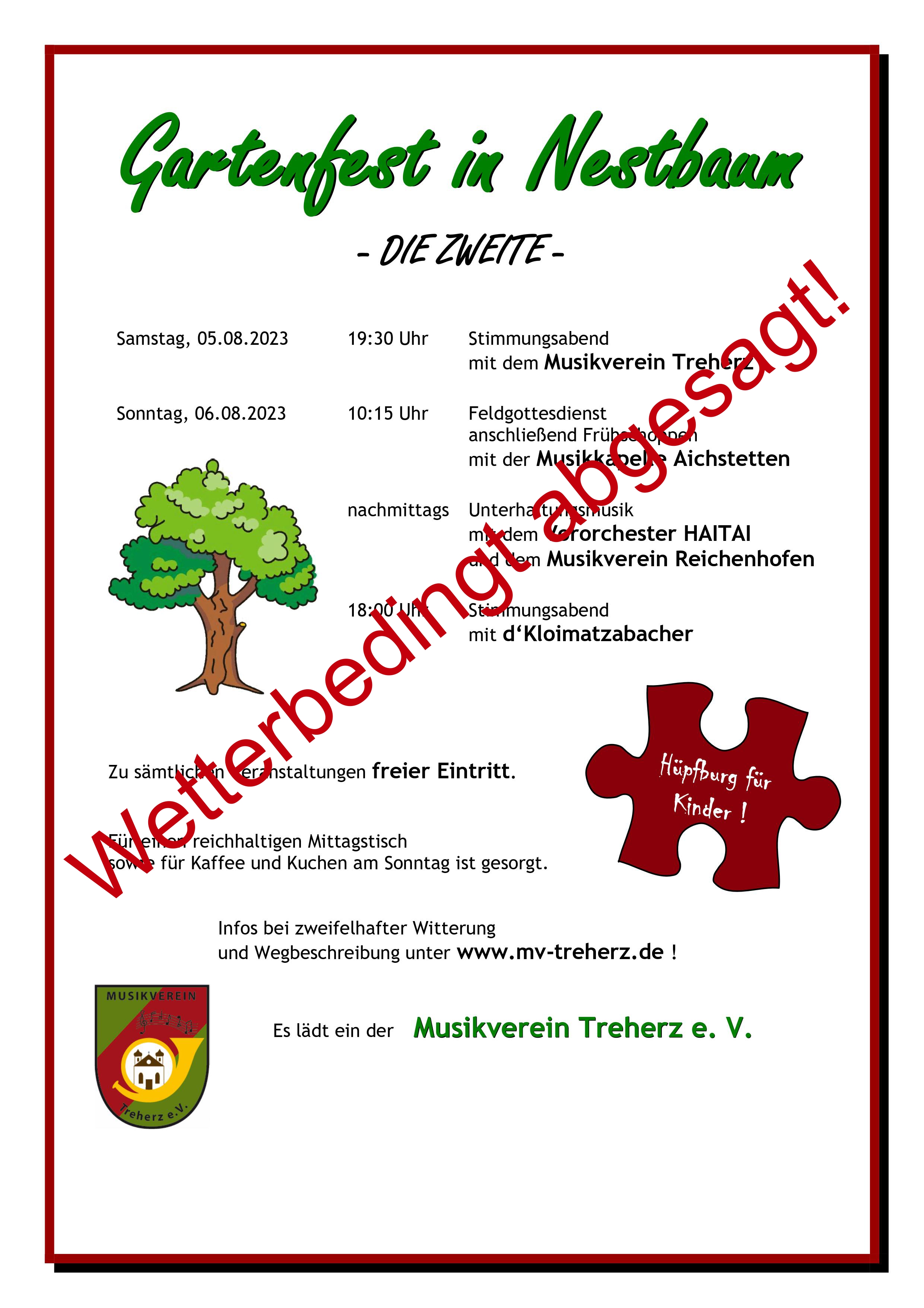 Plakat Gartenfest 2023