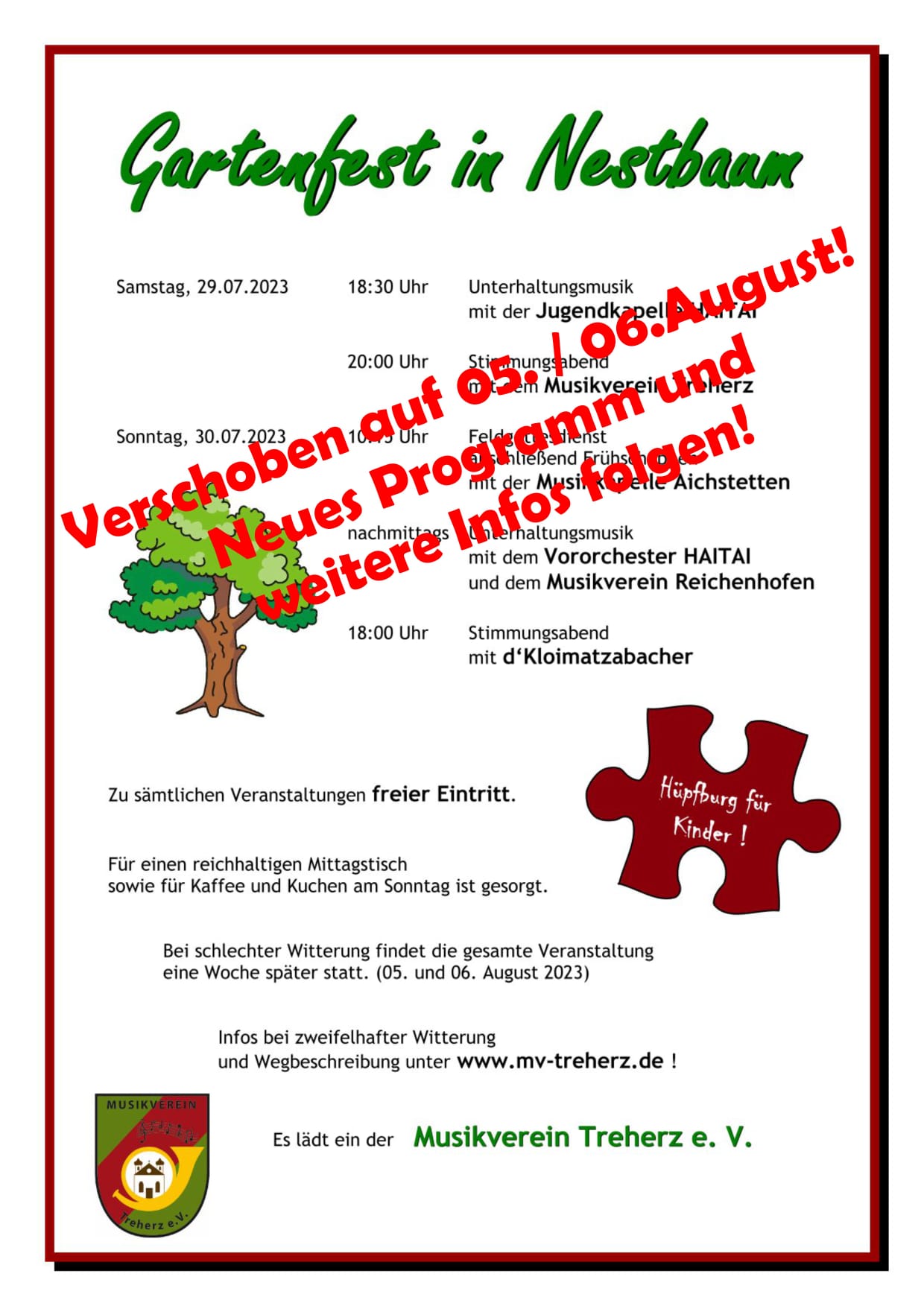 Plakat Gartenfest 2023