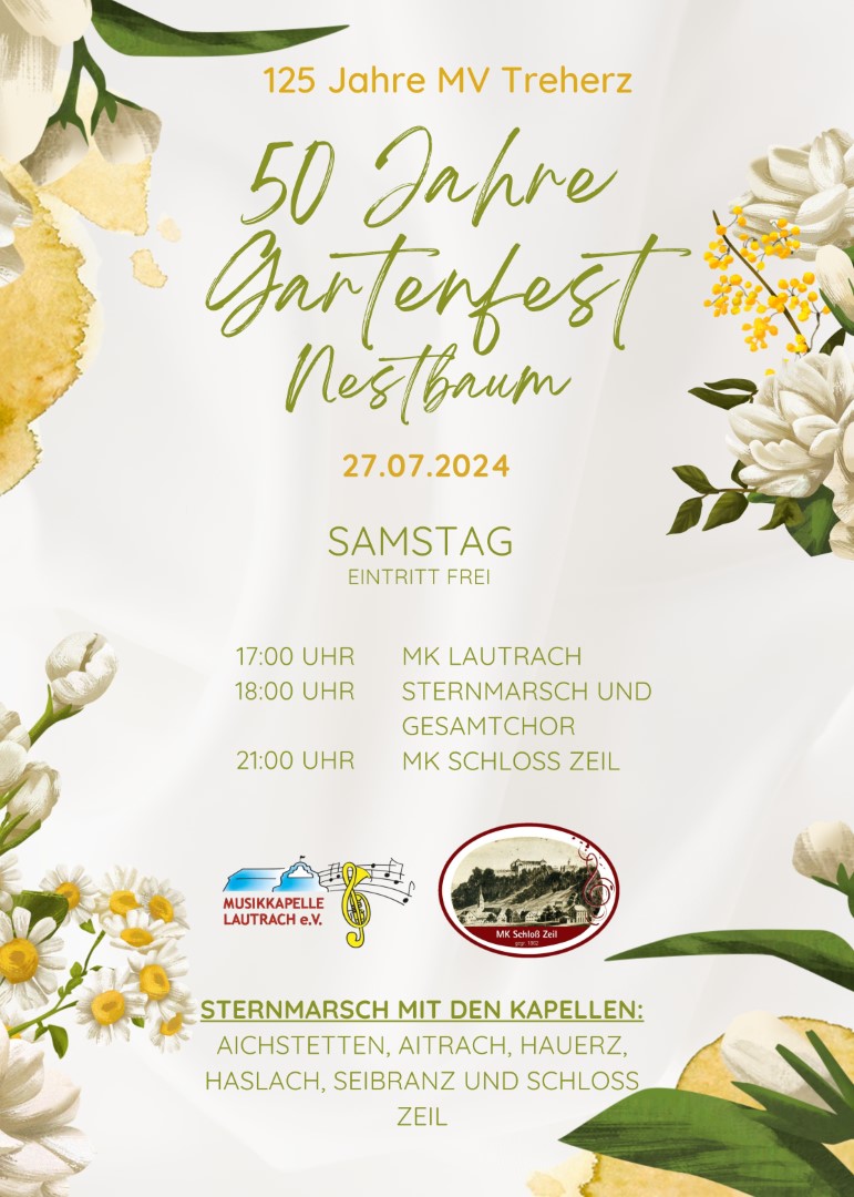 Plakat Gartenfest 2023