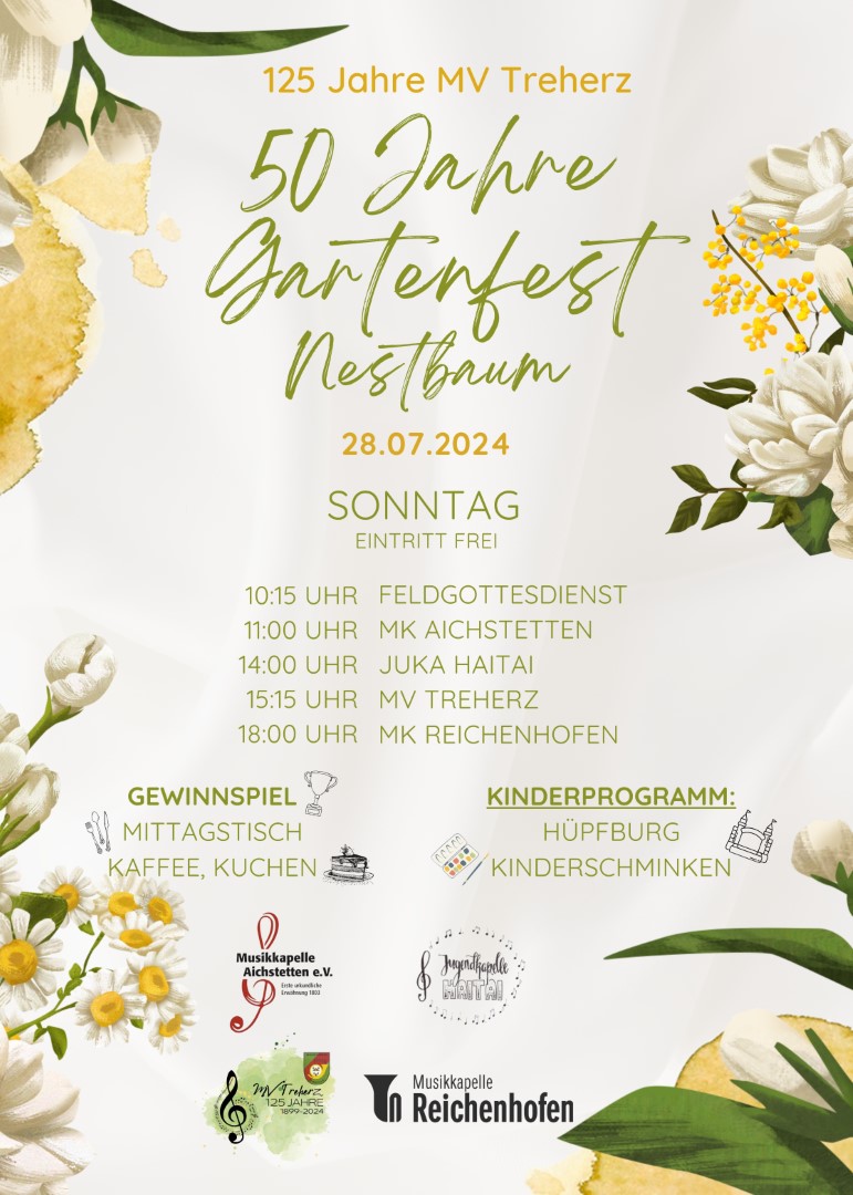 Plakat Gartenfest 2023