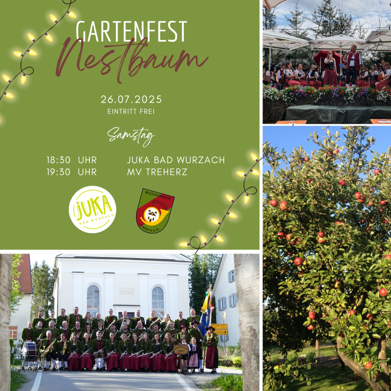 Plakat Gartenfest 2025