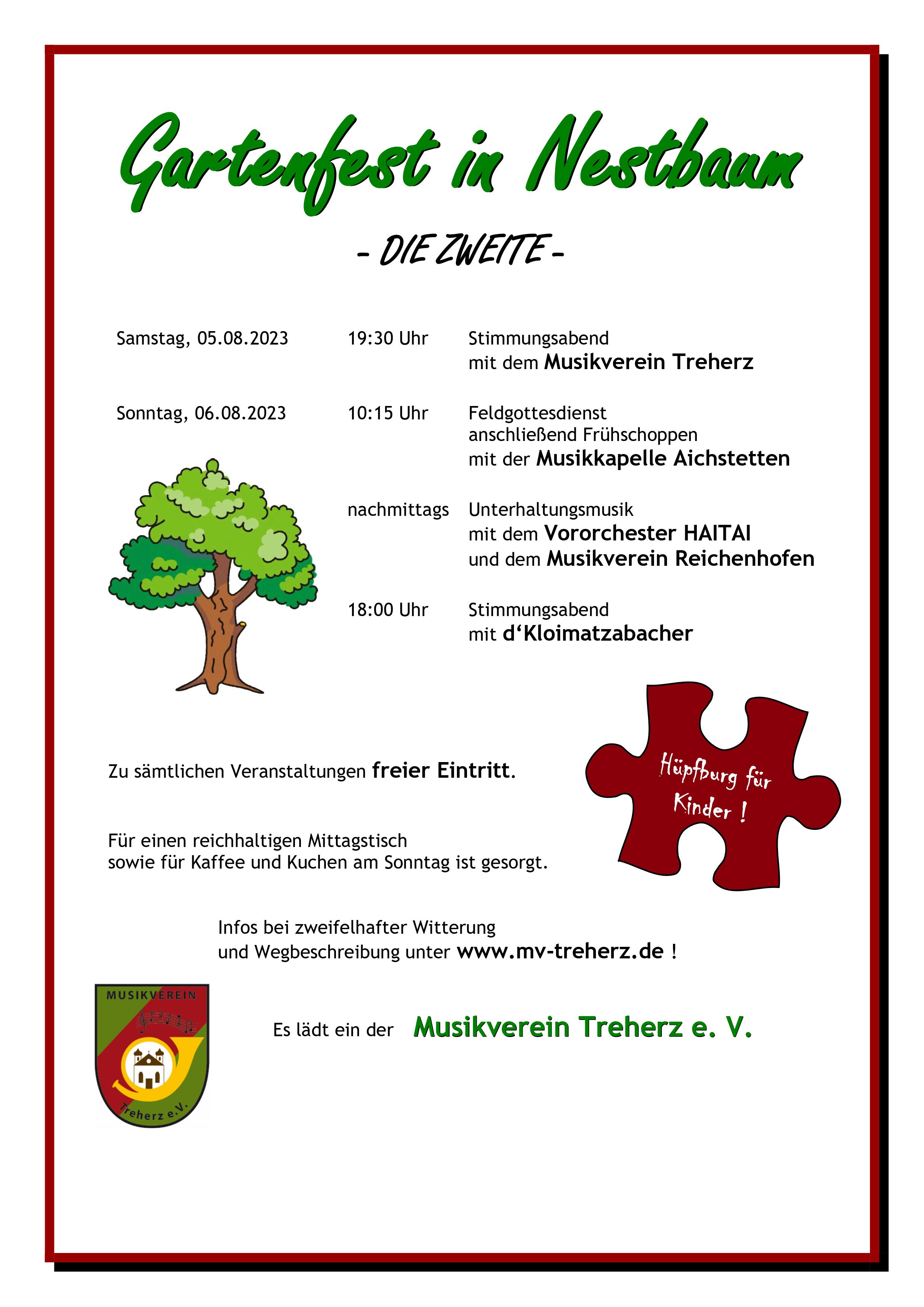 Plakat Gartenfest 2023