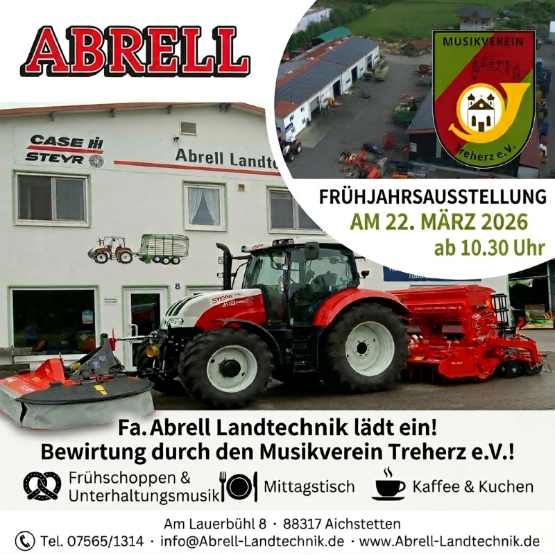 Plakat Frühjahrsausstellung Fa. Abrell