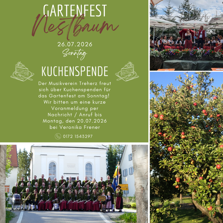 Kuchenspende Gartenfest 2026
